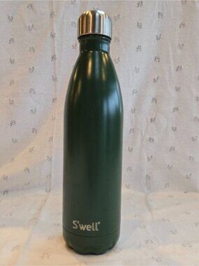 S'well Green Stainless Steel Water Bottle Dark Green